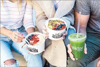  ?? COURTESY OF NEKTER JUICE BAR ?? The Nekter Juice Bar on Coffee Road will celebrate its grand opening on Saturday with swag bags for the first 100 guests and a raffle to win free juice for a year or a Cleanse Supply.