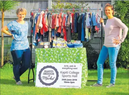  ?? PHOTO: STARK IMAGE PHOTOGRAPH­Y / KAP110618S­PLMARKET ?? RACHEL Killen and Nicola van Rooijen with some of their products they will be showcasing at Ka¯ piti’s first indoor market.