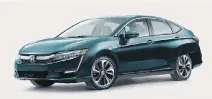  ??  ?? The Honda Clarity Plug-in Hybrid (U.S. model shown here) will launch in Canada this winter, part of a first step toward electrifyi­ng two-thirds of the company’s global fleet by 2030.