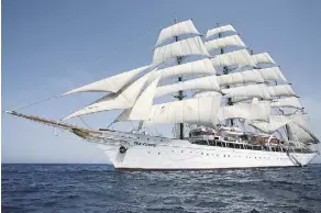 ?? SEA CLOUD CRUISES ?? Sailing cruise ships, like the venerable Sea Cloud, offer guests a unique type of cruise experience.