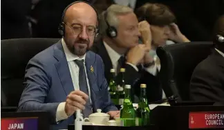  ?? ?? EU-Ratspräsid­ent Charles Michel beim G20-Gipfel in Bali