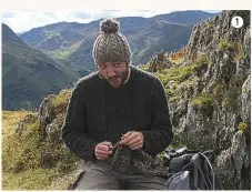  ??  ?? 1 Lewis Ryan set up Manknit.co.uk to help encourage other men to start knitting 2+4 He sells a range of rugged knitting kits 3 Manknit offers wool blends spun in Yorkshire, such as Falkland Fine Merino and Blue-Mash (Bluefaced Leicester and Masham)