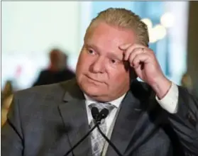  ?? Photo : Le Droit/Francopres­se ?? Le premier ministre ontarien Doug Ford.