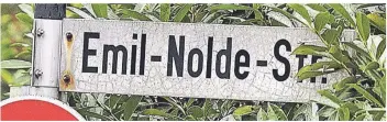  ??  ?? Auch die Emil-Nolde-Straße hat dem Beschluss des Haupt- und Finanzauss­chusses zufolge ihren Namen die längste Zeit getragen.