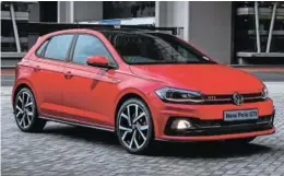 ??  ?? POWER AND COMFORT: Volkswagen’s new Polo GTi adds a new dimension to this popular model’s profile. A sharp new look and loads more power make it even more appealing to the spirited driver