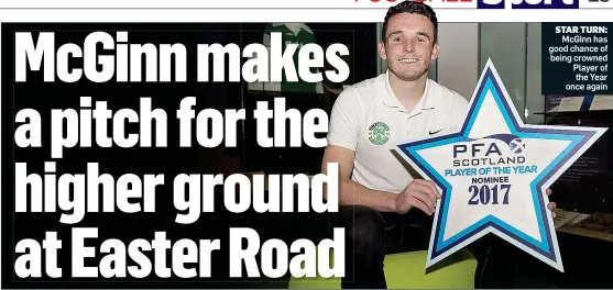  ??  ?? STAR TURN: McGinn has good chance of being crowned Player of the Year once again