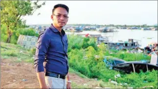  ?? SUPPLIED ?? Khmer Rise Party president Sok Sovann Vathana Sabung claimed he found irregulari­ties in the distributi­on of more than 17ha land in Kampong Chhnang province.