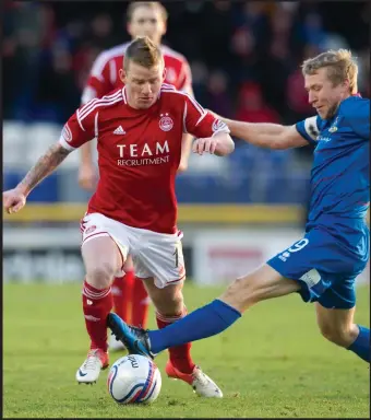  ??  ?? Jonny Hayes took advice of former team-mate Richie Foran during 2014 League Cup Final to go off