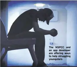 ??  ?? The NSPCC and an app developer are offering ways to help struggling youngsters