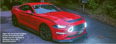  ??  ?? There are visual and handling tweaks all around the RTR Series 1 but the highlight is definitely those DRLs.