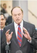  ?? J. SCOTT APPLEWHITE/AP ?? Sen. Richard Shelby, R-Ala., the top Republican on the bipartisan group working to craft a border security compromise, says that “talks are stalled right now.”