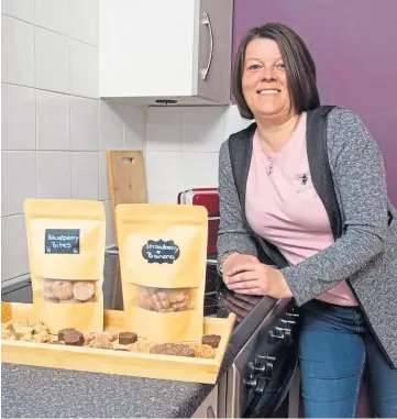  ??  ?? PAWFECT: Gemma Edwards of Arbroath is the brains behind Mucky Pup Dog Treats.