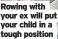  ??  ?? Rowing with your ex will put your child in a tough position