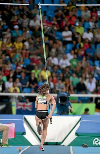 ?? PHOTO: PHOTOSPORT ?? Pole vault sensation Eliza Mccartney was part of what has been described as an ‘‘extraordin­ary’’ Olympics for New Zealand’s track and field team.