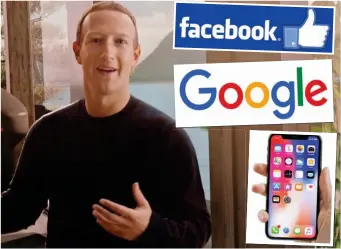  ?? ?? Social media mogul: Mark Zuckerberg, the chief executive of Facebook
