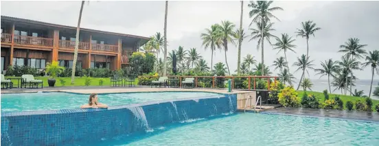  ??  ?? Wasawasa Lodge in Savusavu overlookin­g the Koro Sea.