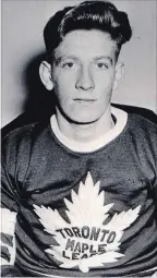  ?? SPECIAL TO THE WELLAND TRIBUNE ?? Eric Unger signed with the Toronto Maple Leafs on the same day fellow Saskatchew­an native Gordie Howe signed with the Detroit Red Wings.