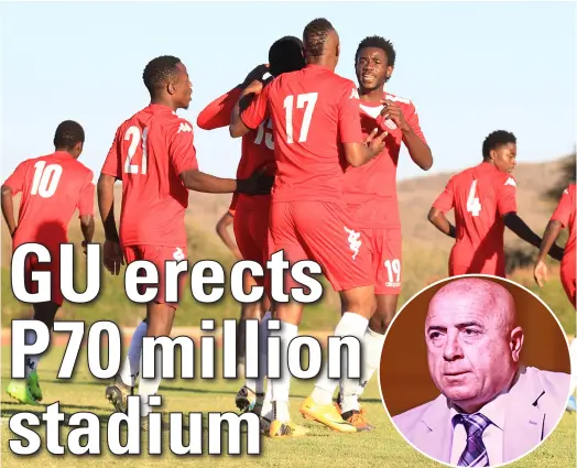  ??  ?? NEXT LEVEL: Gaborone united financier Nicholas Zakhem has announced a multimilli­on pula stadium facility that will house the Moyagoleel­e and provide a luxurious environmen­t for local football supporters