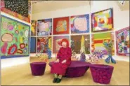  ?? TOMOAKI MAKINO ?? Influentia­l Japanese artist Yayoi Kusama is photograph­ed with some of her works in Tokyo in 2016. Some of, not all of, these pieces are on display in “Yayoi Kusama: Infinity Mirrors” at the Cleveland Museum of Art.