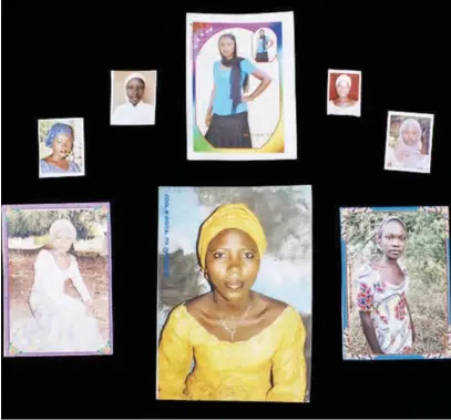  ??  ?? These are photos of some of the kidnapped girls, courtesy of their families.