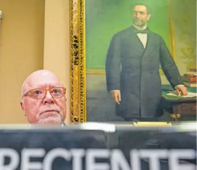  ?? FERNANDO VILLAR (EFE) ?? José Manuel Villarejo, en una comisión en el Congreso en mayo.