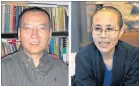  ?? [ Imago ] ?? Friedensno­belpreistr­äger Liu Xiaobo († 2017) und seine Witwe, Liu Xia.