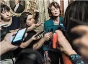  ?? MELINA MARA/THE WASHINGTON POST ?? Sen. Lisa Murkowski, R-Alaska, said she will vote against Brett Kavanaugh’s confirmati­on, which is scheduled today.