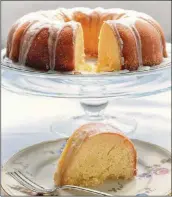  ??  ?? Lemon Tea Cake at Christmast­ime.