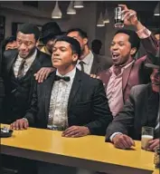  ?? Patti Perret Amazon Prime Video ?? SCENES from Regina King’s directoria­l debut, “One Night in Miami,” left, writer- director Aaron Sorkin’s “The Trial of the Chicago 7,” top right, and the animated feature “Soul,” with Jamie Foxx voicing the lead.