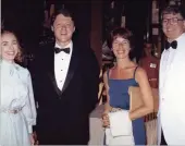  ??  ?? The Clintons, left, with Diane Blair and her husband Jim Blair in 1979. Diane chaired the governor’s Commission on the Status of Women.