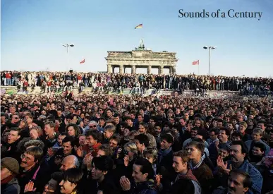 ??  ?? Ode to joy: Germans celebrate the fall of the Berlin Wall in 1989; (below) the Final Fantasy computer game