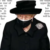  ??  ?? SORROW: Queen at Philip’s funeral