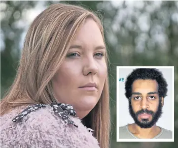  ?? ?? MEETING: Bethany Haines met Alexanda Kotey, a member of the Islamic State cell that abducted and murdered her father, David Haines, in Syria in March 2013.