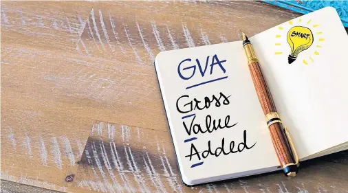  ??  ?? FIGURES: How the cities are expected to fare in gross value added terms is also outlined in the EY Scottish Item Club 2020 Forecast