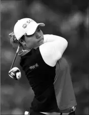  ?? ASSOCIATED PRESS ?? ARIYA JUTANUGARN, OF THAILAND, tees off on the 17th hole during the third round of the U.S. Women’s Open golf tournament at Shoal Creek in Birmingham, Ala., Saturday.