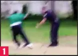  ??  ?? The video shows Walter Scott bolting
1