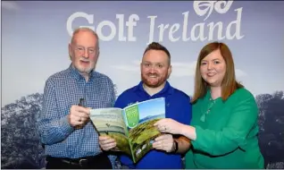  ??  ?? Gerry Campbell, Ballymasca­nlon House Hotel and Golf left, at the Golf Ireland event.