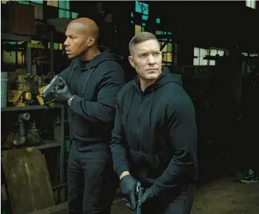  ?? STARZ ?? Isaac Keys, left, as Diamond and Joseph Sikora as Tommy star in Season 2 of“Power Book IV: Force.”