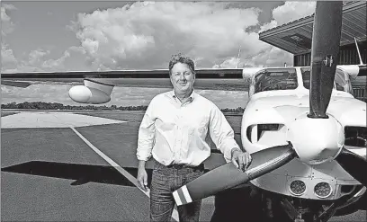  ?? [ROB HARDIN/COLUMBUS CEO] ?? Steve Wathen started Youth Aviation Adventure in 1997 to educate Boy and Girl Scouts and other youngsters about aviation. The program is now offered at airports around the country.