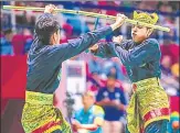  ?? AFP ?? Indonesia have won 14 out of 16 available gold in pencak silat.