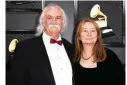  ??  ?? In this file photo US musician David Crosby (left) and wife Jan Dance arrive for the 62nd Annual Grammy Awards in Los Angeles.