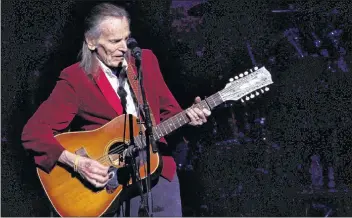  ?? CP PHOTO ?? Legendary singer-songwriter Gordon Lightfoot performs his classic hits at the McPherson Playhouse in Victoria, B.C., on October 23, 2017. Gordon Lightfoot’s ties to Massey Hall stretch back to his childhood, so it’s fitting he will practicall­y shutter...