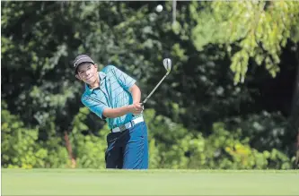  ?? JULIE JOCSAK THE ST. CATHARINES STANDARD ?? Lookout Point’s Michael Martel topped the boys under 13 division with points as well as victories on the 2018 Niagara District Junior Golf Tour.