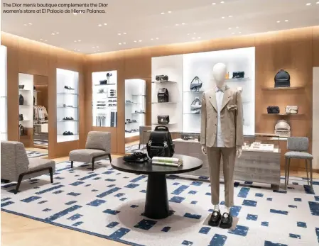  ?? ?? The Dior men's boutique complement­s the Dior women's store at El Palacio de Hierro Polanco.
Camp Bloomingda­le's will feature summer necessitie­s. Below, a look from Free People.