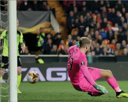  ??  ?? Kevin Gameiro’s solitary strike through Scott Bain’s legs sealed the result, with Jeremy Toljan (below right) given his marching orders to leave his team-mates (left) gutted