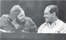  ??  ?? Blas Roca junto a Fidel.