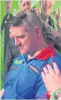  ??  ?? Close shave: Daryl Gurney