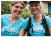  ??  ?? Record-breaking mountain athletes, Jasmin Paris (left) and Nicky Spinks.