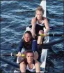  ?? Boston Globe via Getty Images ?? UConn rowing crew competed in the Championsh­ip Women’s Eight competitio­n at the Head of the Charles Regatta in 2012.