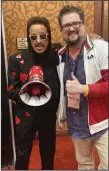  ?? (Special to the Democrat-Gazette/ Al Topich) ?? Jimmy Hart and Al Topich.